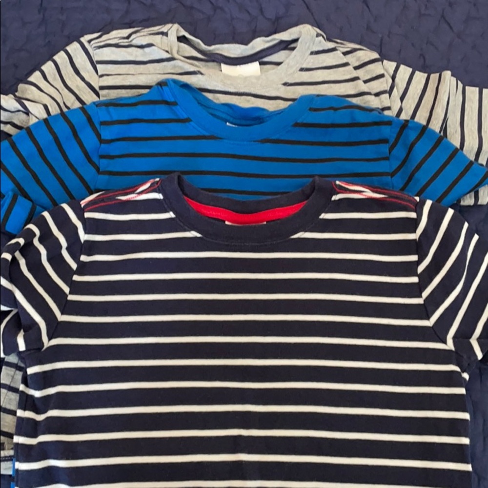 Hanna Anderson boys striped shirts.